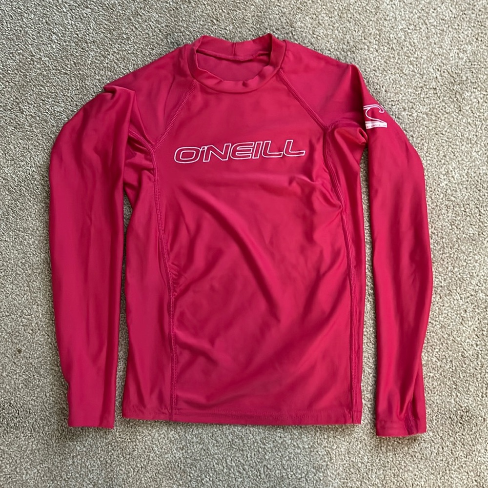 O'Neill Youth Performance Fit UPF 50+ Long Sleeve Rash Guard Watermelon
